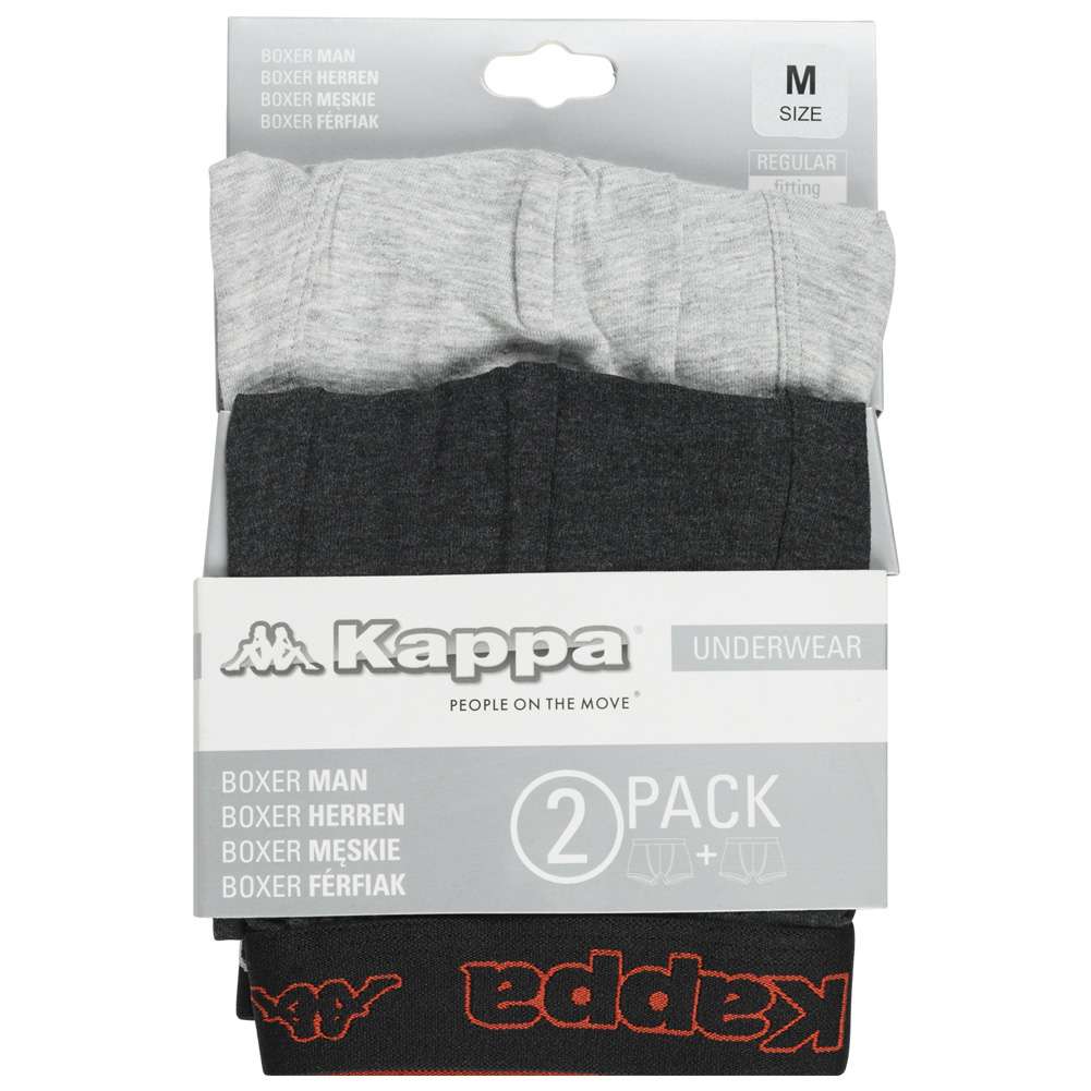 Kappa Retro Boxershorts, schwarz | Günstig bei KiK