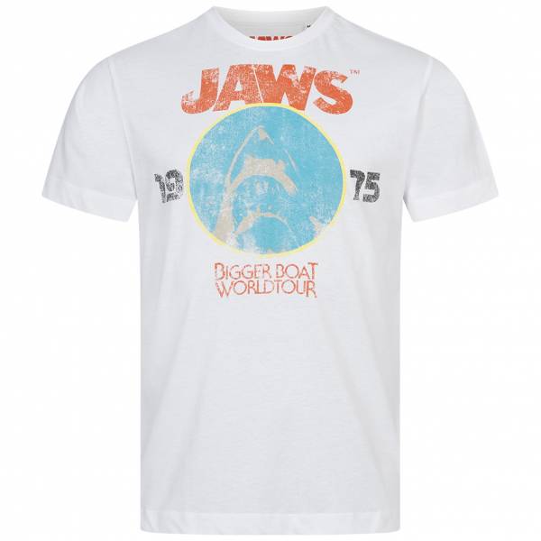 Les Dents de la Mer Le Grand Requin Blanc World Tour Hommes T-shirt UNMTS010WHT