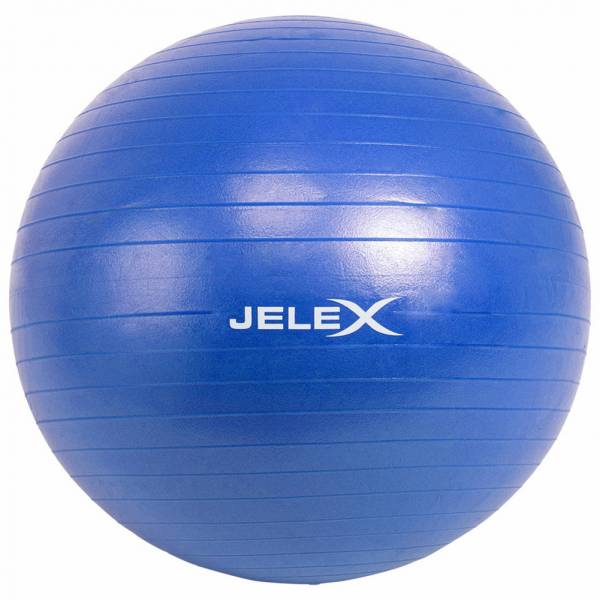 JELEX Yoga fitnessbal met pomp 65cm blauw