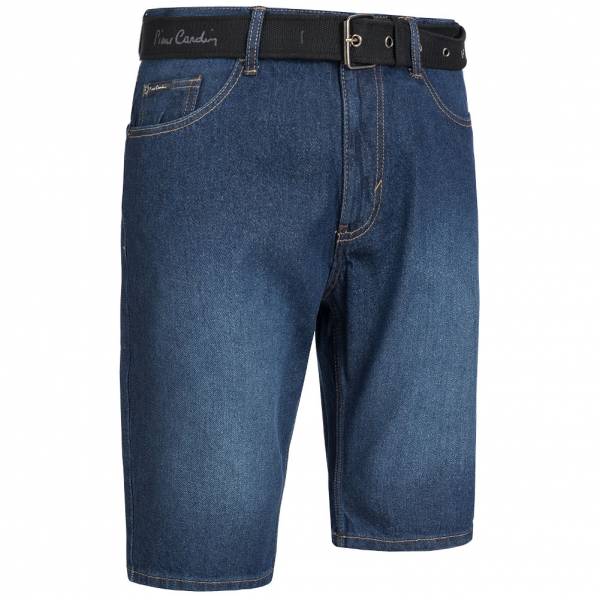 Pierre Cardin Herren Jeans Short mit Gürtel