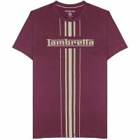 Lambretta Logo Stripe Mężczyźni T-shirt SS5266-GRAPE