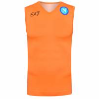 SSC Neapel EA7 Emporio Armani Hombre UEFA Funcional Camiseta sin mangas naranja EA7SSCN150-ORANGE