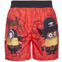 Cattivissimo me Minions Bambino Pantaloncini da mare DEP1998-rosso