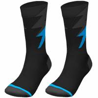 Zeus Thunder longues chaussettes d'entraînement spéciales noires royal blue