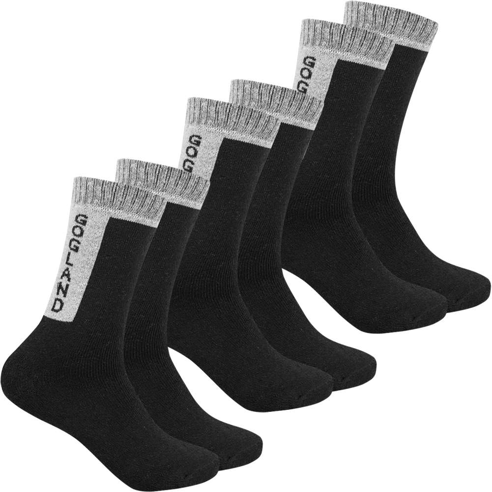 GOGLAND Trekking Outdoor Socks 3 Pairs Black SportSpar gogland-trekking-outdoor-socks-3-pairs-black-sportspar