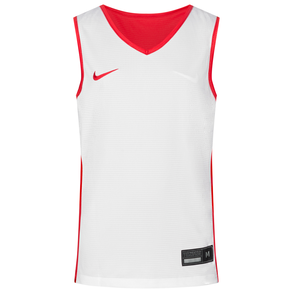 Nike, Shirts & Tops, Nike Basketball Boys Mesh Reversible Maroon And  White Basketball Jersey Size M