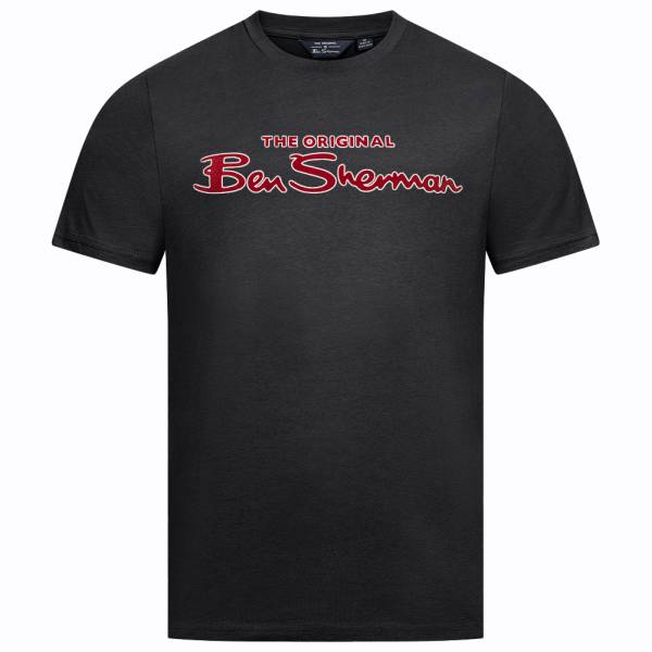 BEN SHERMAN Flocked Logo Men T-shirt 0076268-BLACK