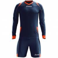 Zeus Paros Goalkeeper Kit Long-sleeved jersey with shorts Navy Red