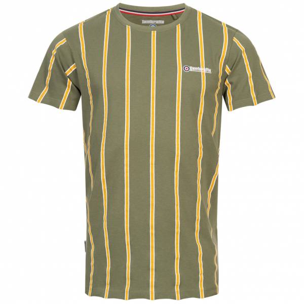 Lambretta Stripe Pique Herren T-Shirt SS5195-BEETLE/GOLD