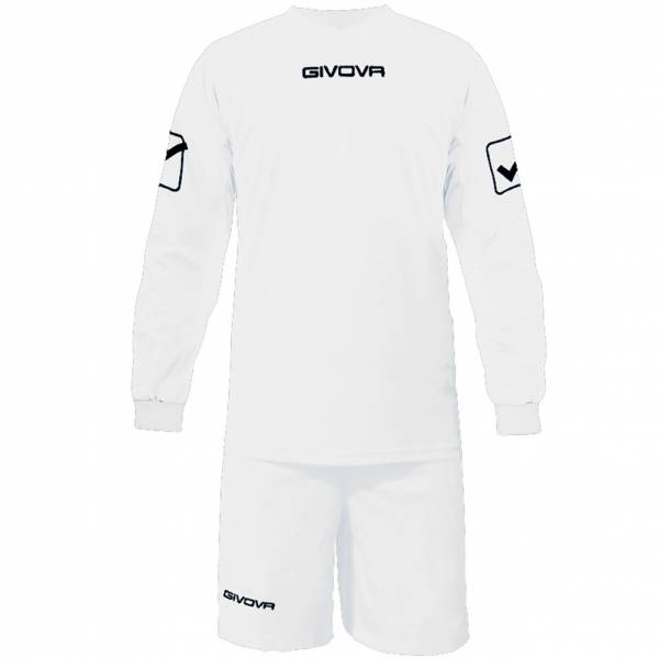 Givova Fußball Set Langarmtrikot mit Short Kit Givova weiß