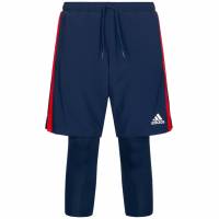 adidas Tango Men 2 in 1 Sports Compression Shorts FP7897