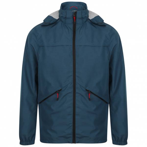 Tokyo Laundry Bevington Hooded Winbreaker Herren Jacke 1J10633 Denim Blue