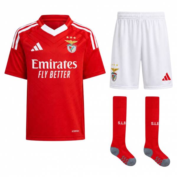 SL Benfica adidas Niño Conjunto de fútbol + Medias de fútbol JJ5125X