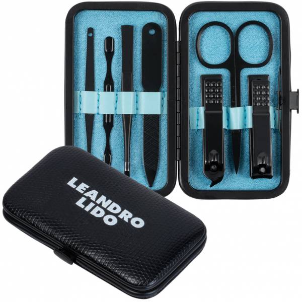 LEANDRO LIDO &quot;Perugia&quot; 8-delige manicure set blauw