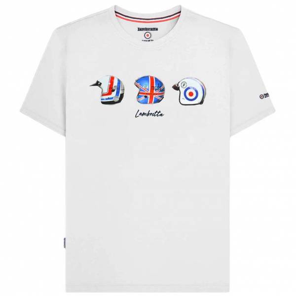 Lambretta Helmet Tee Herren T-Shirt SS4007-WHITE