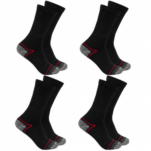 KIRKJUBØUR® &quot;Climb&quot; Chaussettes randonnée outdoor 4 paires rouges