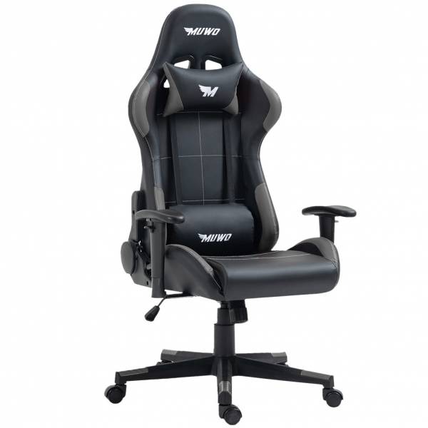 MUWO "Focus" E-Sports gamingstoel grijs
