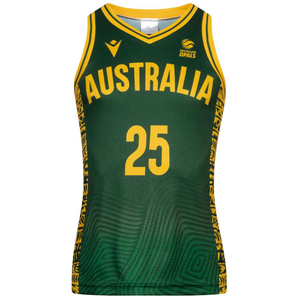 Australia Balón de baloncesto macron Indigenous Mujer Camiseta
