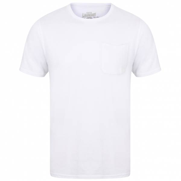 Tokyo Laundry Zac Crew Neck Pocket Herren T-Shirt 1C10666A Optic White