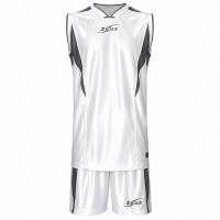Zeus Kit Sante Maglia da basket + Shorts bianco/nero