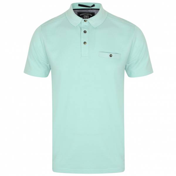 Kensington Eastside Landseer Textured Herren Polo-Shirt 1X10691 Turquoise