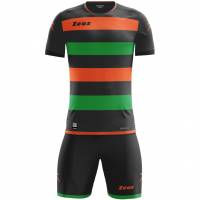 Zeus Icon Teamwear Set Trikot mit Shorts schwarz orange grün