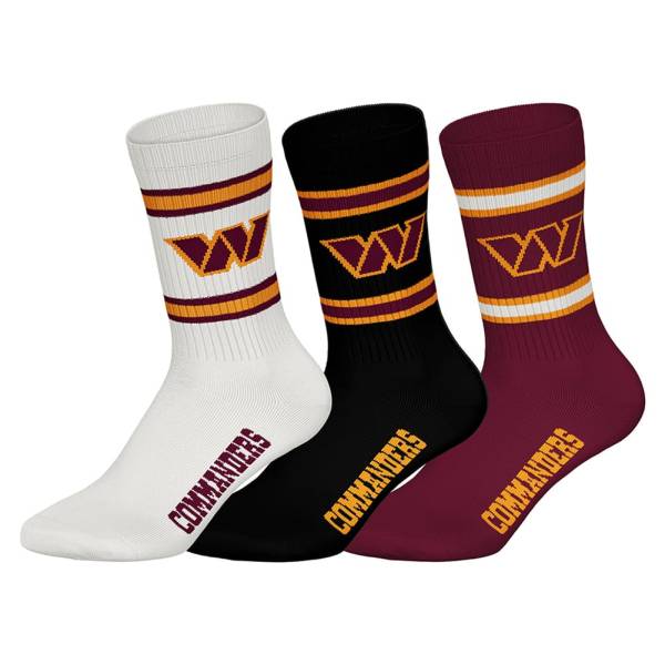 Washington Commanders NFL Unisex Crew Socken 3 Paar 22470001-3615