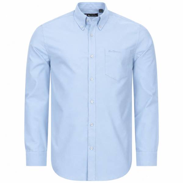 BEN SHERMAN Oxford Men Long-sleeved Shirt 0077857-SKY