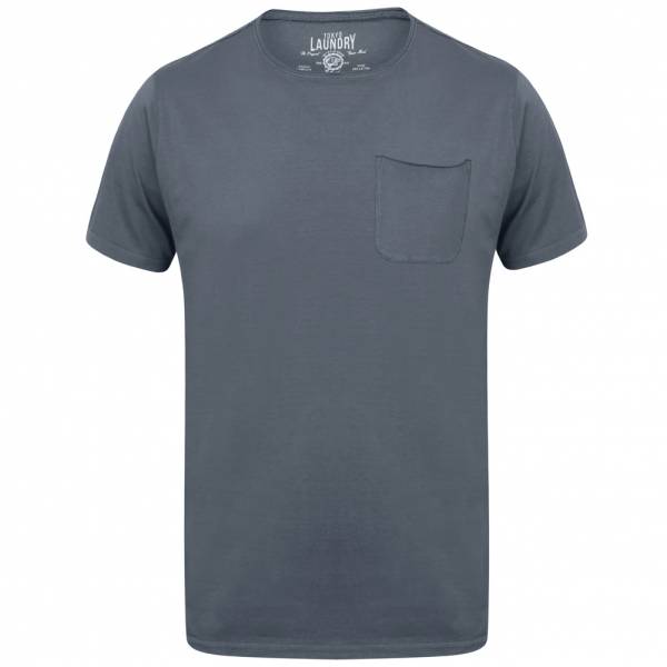 Tokyo Laundry Zac Crew Neck Pocket Herren T-Shirt 1C10666A Dusty Blue