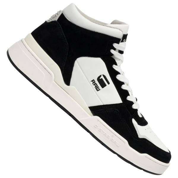 G-STAR RAW ATTACC Mid Basic Sneakers de piel 040711 BLANCO-NEGRO | deporte-outlet.es