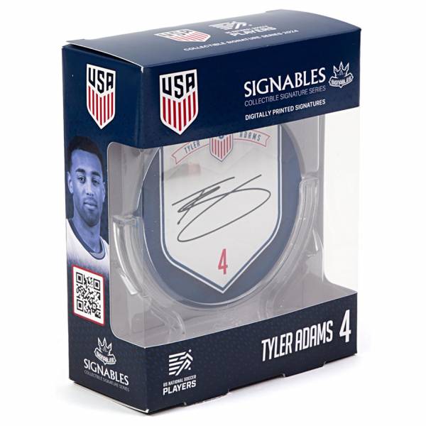 USA Tyler Adams #4 Pallone da calcio Oggetto da collezione 14 cm 850056417822
