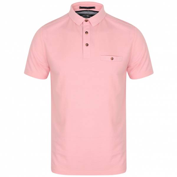 Kensington Eastside Landseer Textured Herren Polo-Shirt 1X10691 Candy Pink