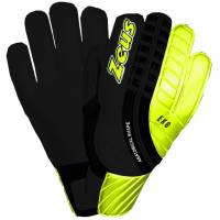 Zeus Eko Guantes de portero negro amarillo neón