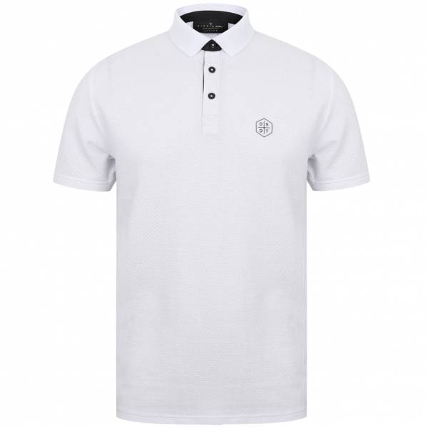 DNM Dissident Klaxon Herren Polo-Shirt 1X12429 Optic White