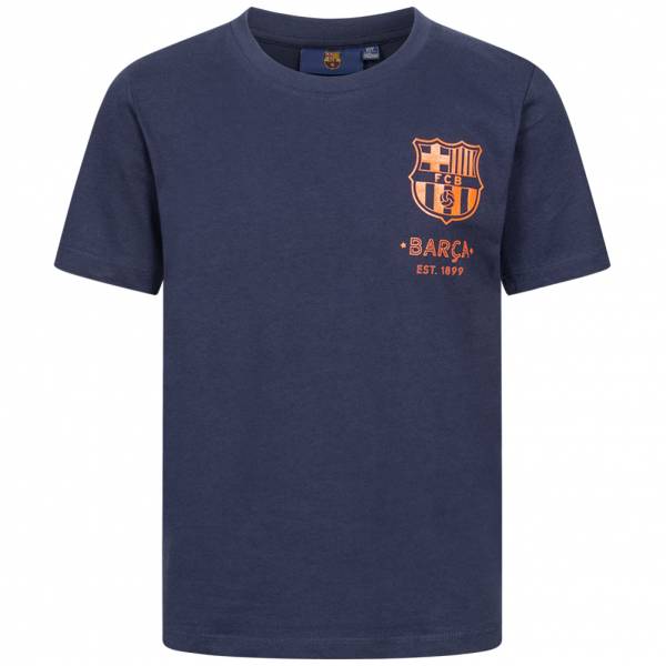 FC Barcelona Black Emblem Chłopcy T-shirt FCB-3-410