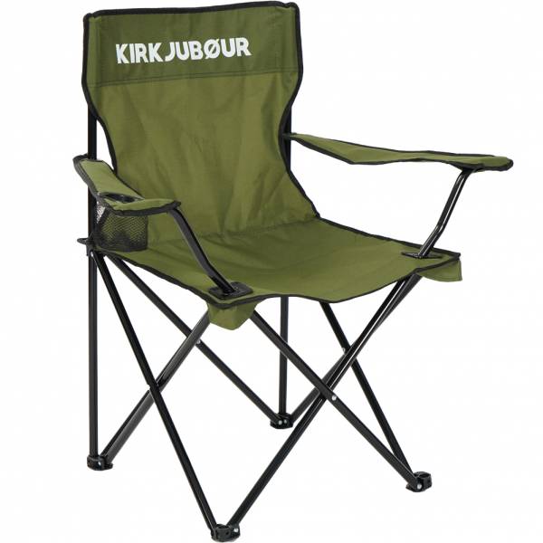 KIRKJUBØUR ® &quot;Njörd&quot; Chaise de camping kaki