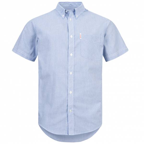BRUTUS JEANS Chemise à manches courtes 10006 Bande bleue à broches