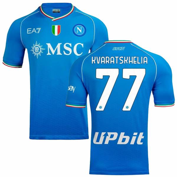 SSC Napoli EA7 Emporio Armani Uomo #77 Kvaratskhelia Maglia EASSCN24G01.KV