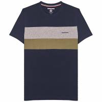 Lambretta Pannelled Tee Mężczyźni T-shirt SS9036-GRANATOWY