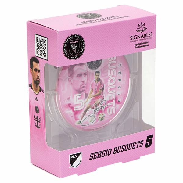 Inter Miami Sergio Busquets #5 Balón de fútbol Artículo de coleccionista 14 cm 850056417310