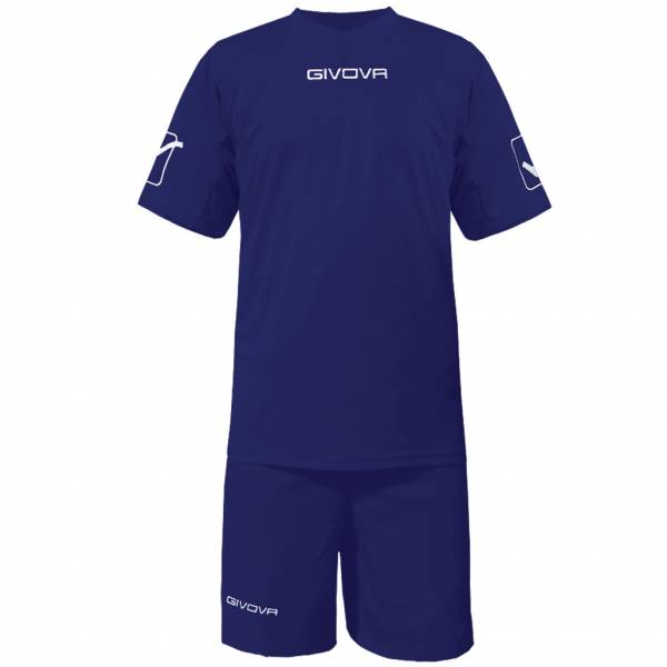 Givova Fußball Set Trikot mit Short Kit Givova navy