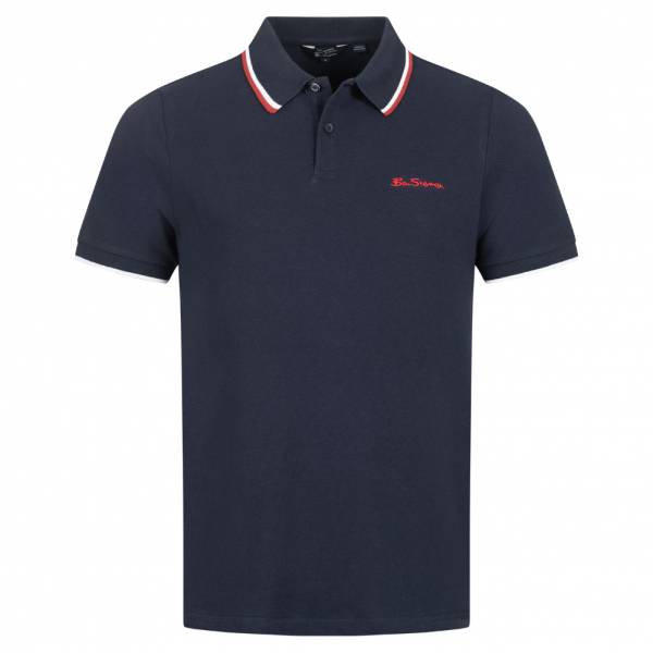 BEN SHERMAN Twin Tipped Mężczyźni Koszulka polo 0076270-CIEMNY GRANATOWY