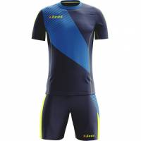 Zeus Kit Alex Herren Trikot-Set mit Shorts royal neongelb