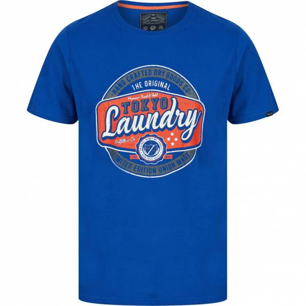 Tokyo Laundry Optics Herren T-Shirt 1C18209 Sea Surf Blue