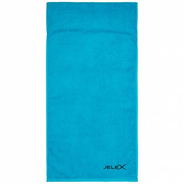 JELEX &quot;100FIT&quot; Serviette de fitness avec une poche zippée turquoise