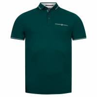 TED BAKER Tortila Stripe Collar Heren Poloshirt 242808-DK-GROEN