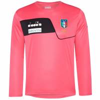 Italia AIA Diadora Hombre Camiseta de entrenamiento de árbitro de manga larga 102.174647-50156