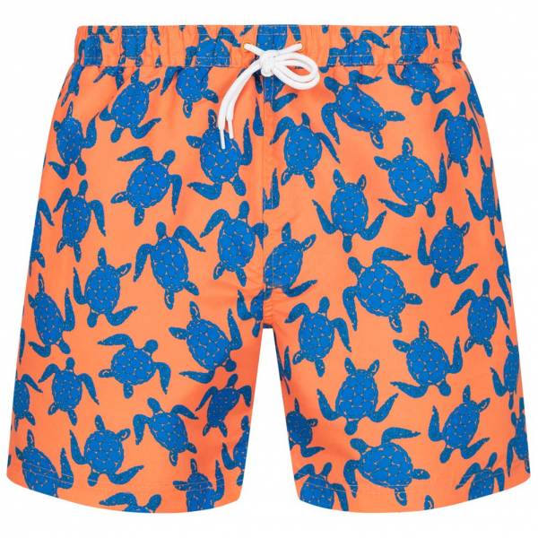 HENLEYS Filippo Turtle Hommes Short de bain HTG00839 Orange Choquant