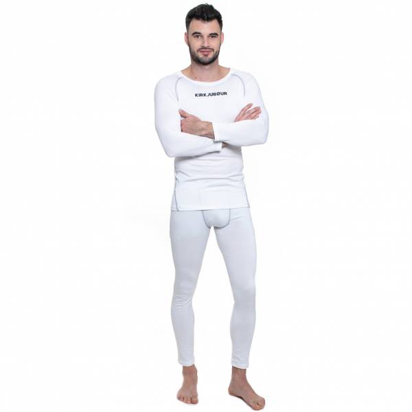 KIRKJUBØUR ® &quot;Hafjall&quot; Men Thermal Underwear Kit 2-piece white