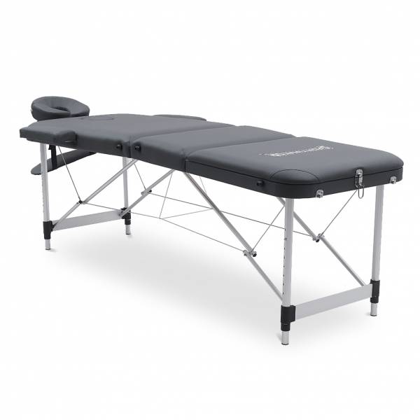 SPORTINATOR Lettino da massaggio Premium a 3 zone grigio